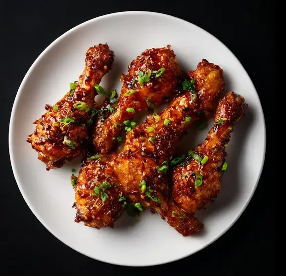Crispy spicy fried chicken drumettes served as an appetizer at House of Biryanis and Kebabs in Iselin, NJ