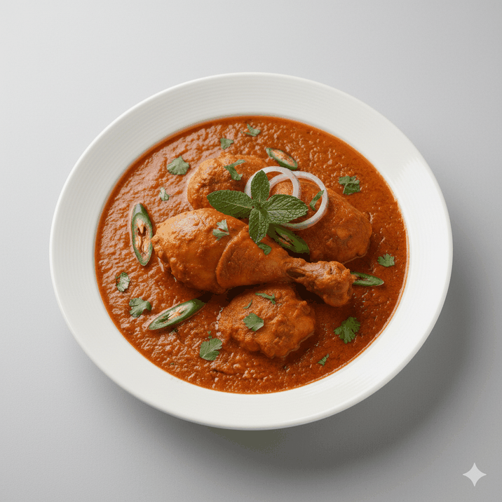 Freshly prepared curry